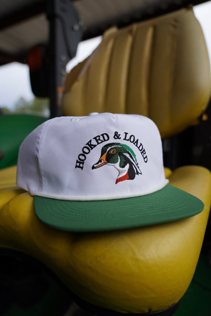 Woodie Green/White Snapback