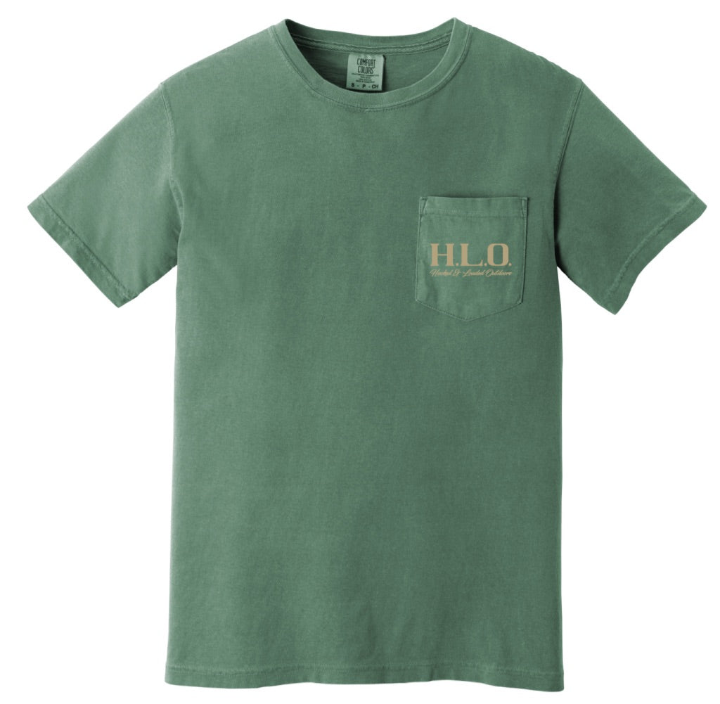 H.L.O OG Logo Pocket Tee - Moss