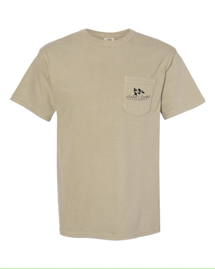 Plantation Gates Pocket Tee - Khaki