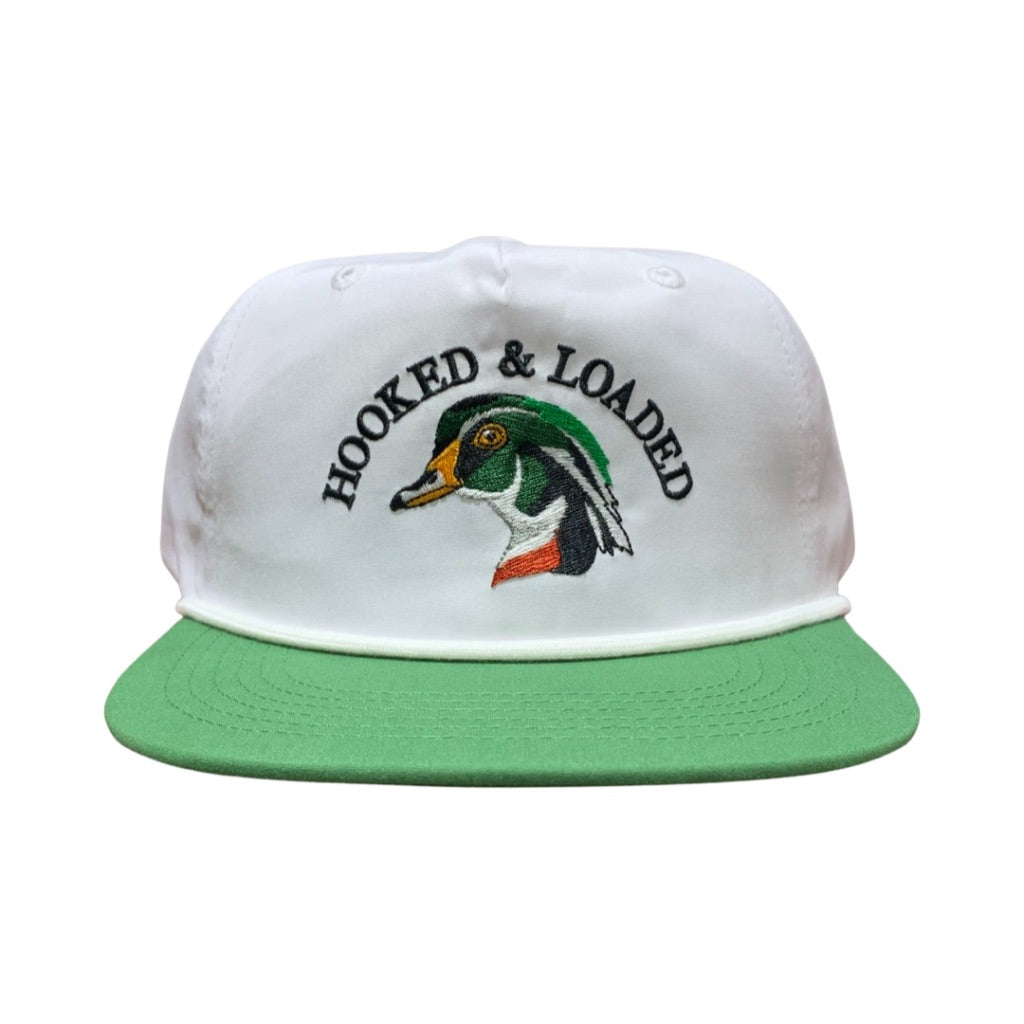 Woodie Green/White Snapback