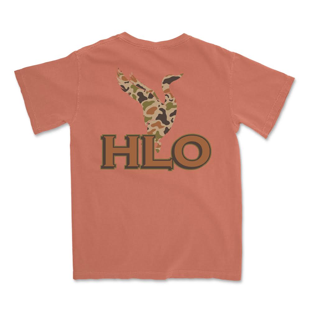 Old School Duck Pocket Tee - Terracotta