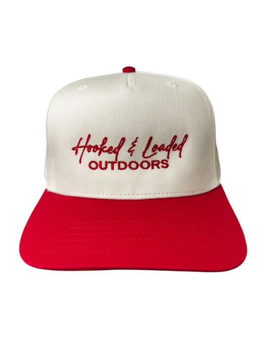 HLO - White/ Red Otto Cap