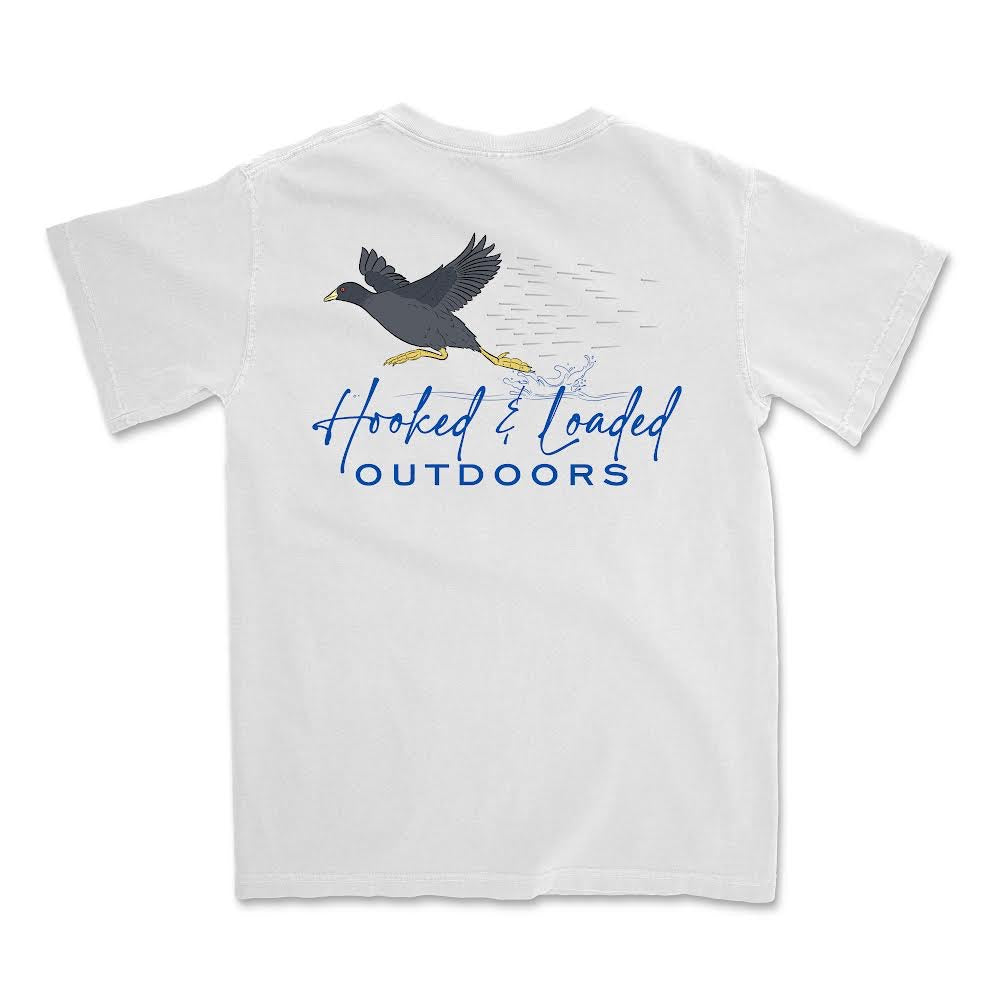 Shootin Coot's Pocket Tee - White