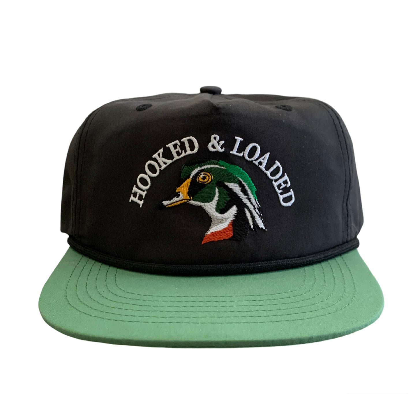 Woodie Black/Green Rope Hat