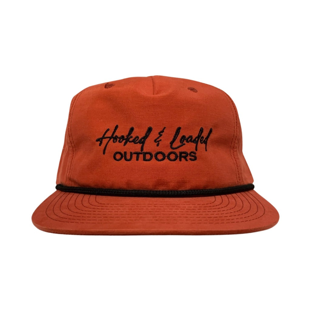 H.L.O Dark Orange / Black Rope Hat