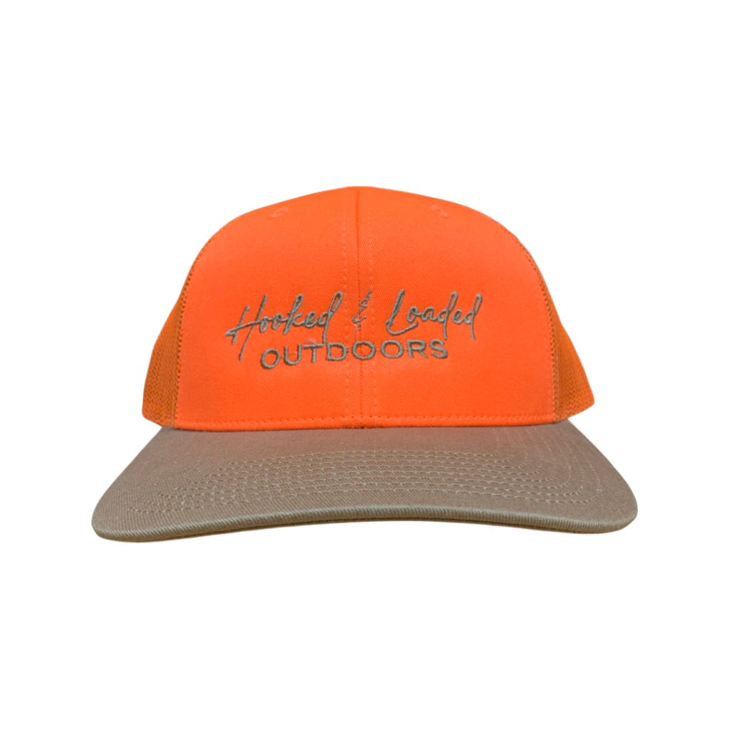 H.L.O Hunter Orange/Brown Snapback