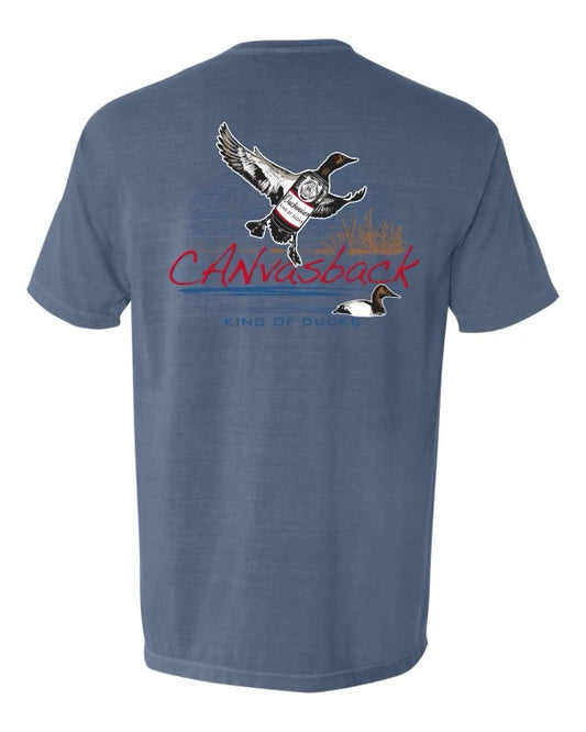 Kings Of Ducks Pocket Tee - Blue Jean