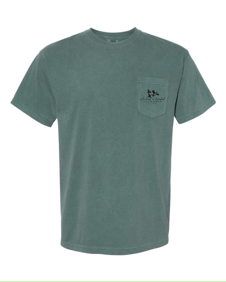 Plantation Gates Pocket Tee - Blue Spruce