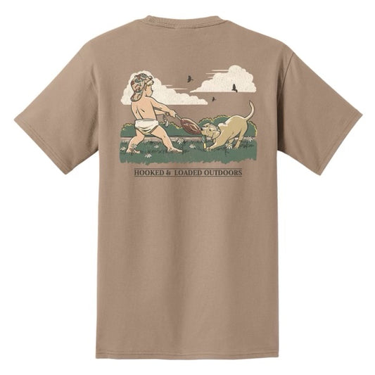 Teaching Them Young Pocket Tee - Khaki