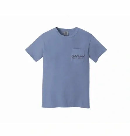 The Dax Pocket Tee - Washed Denim